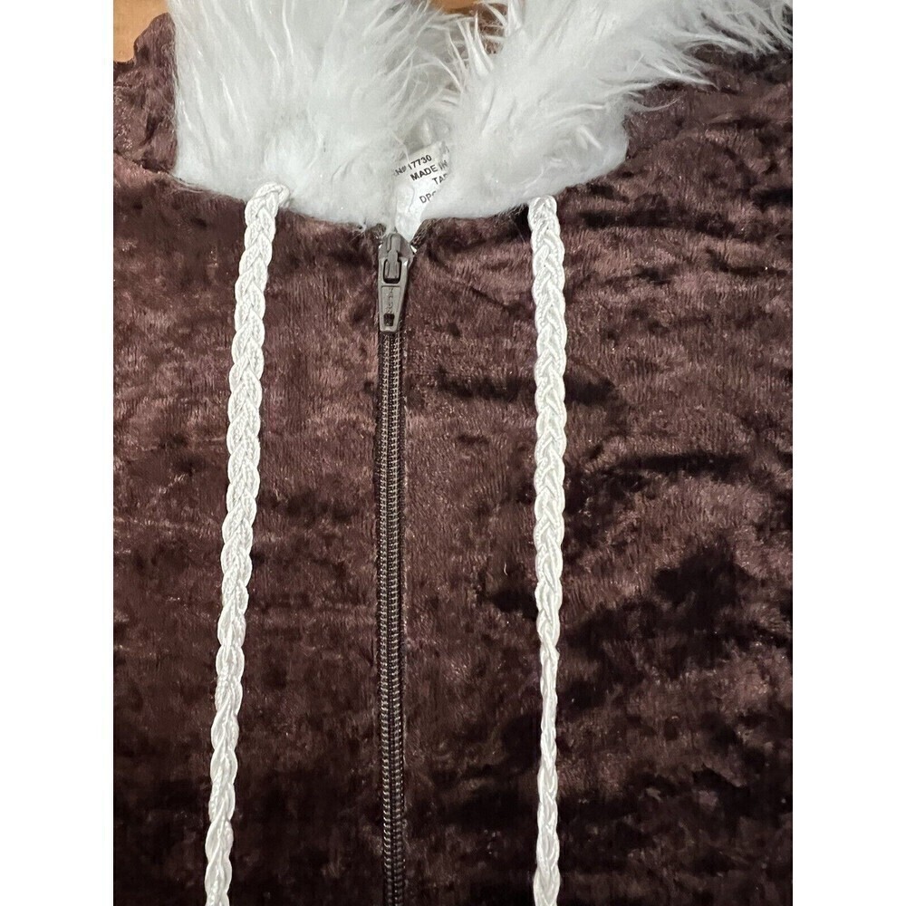 Inuit KISSES WOMENS HALLOWEEN COSTUME NEW size MEDIUM brown velvet DRESS ONLY - Picture 2 of 4